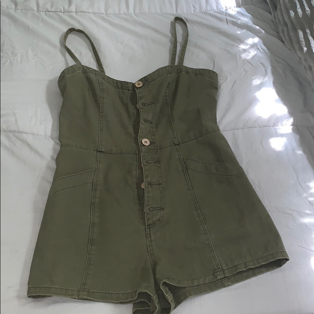 Denim romper